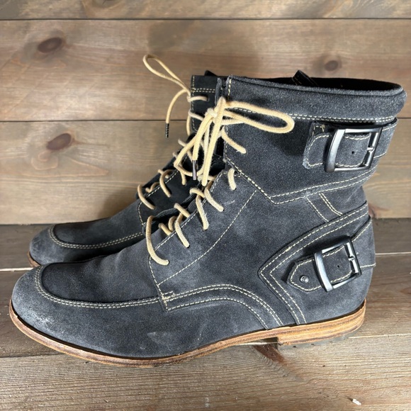 Rockport Other - rockport mens size 10 shoes blue suede lace up comfort boots